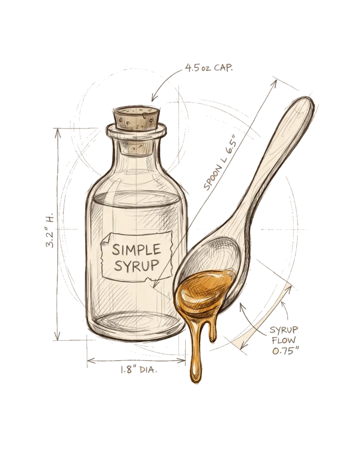 Illustration of the base syrup technique