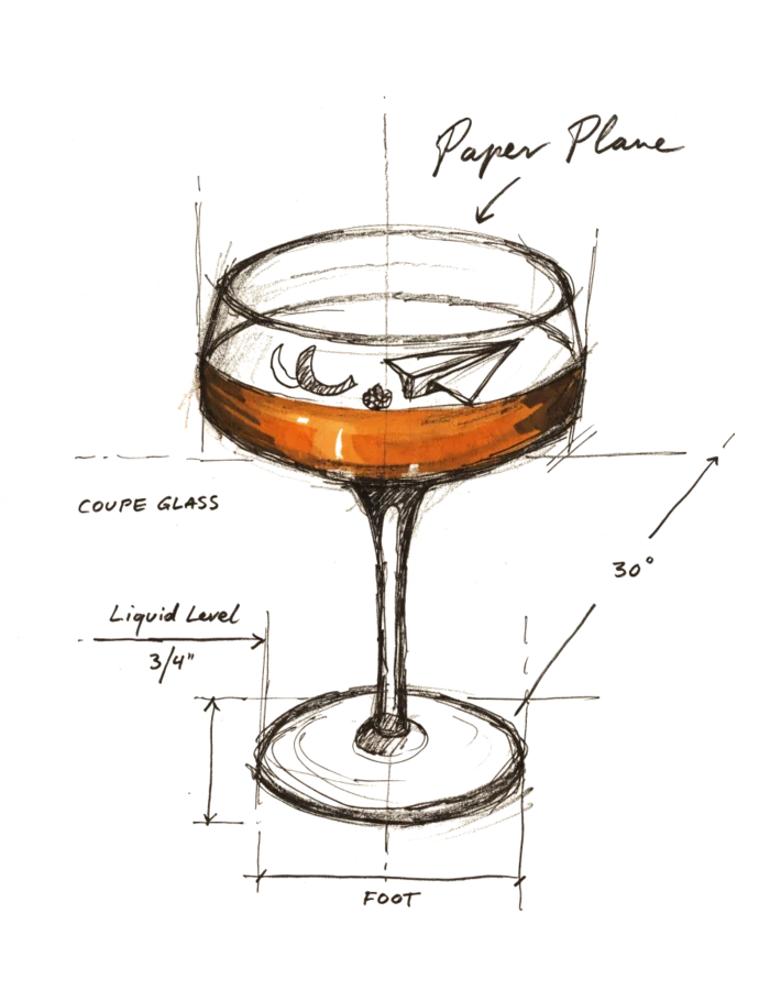 Illustration of a Paper Plane, an example recipe from the catalog